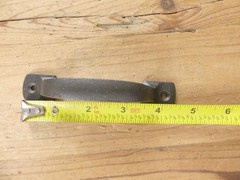 12 Cast Iron Kitchen Cabinet Handles *SOME RUST* Drawer Pulls Nickel Silver Door