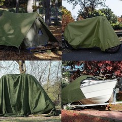 Heavy Duty Waterproof Canvas Tarp 16 Oz Cotton Canvas Tarpaulin Cover Tent