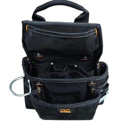 CLC 5605 Custom Leathercraft 5 Piece Framers Combo Tool Belt 18 Pockets Black
