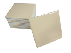French Vanilla Yellow Ceramic Tile 4.25 in Shower Backsplash Classic Color 141