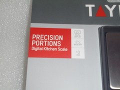 TAYLOR PRECISION PORTIONS DIGITAL KITCHEN SCALE, (16 oz/500 g) NEW MFG. SEALED!
