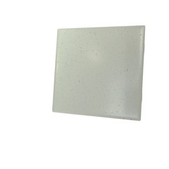 Freckled 4.25 in Ceramic Tile Specs Dots Subway Square Vintage Off White Matte