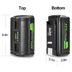 40V 6.0Ah Battery for Ryobi 40 Volt Lithium OP4050 OP40602 OP40261 OP4060 OP4030