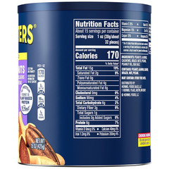 Planters Mixed Nuts, Less Than 50% Peanuts, 15 oz Canister, Assorted Variety