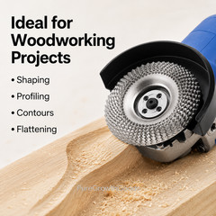 Wood Carving Disc Grinder Shaping Wheel 5/8″ Bore Tungsten Carbide Grinding