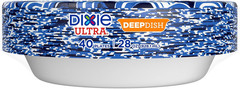 Ultra, Deep Dish Paper Plates, 28 Oz, 40 Count, Heavy Duty, Microwave-Safe, Soak