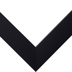 Craig Frames Essentials, 1″ Wide Modern Simple Black Picture Frame With a Mat