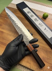 8″ Gyuto Chef Knife 9Cr18MoV High Carbon Steel Hammered Japanese Kitchen Knife