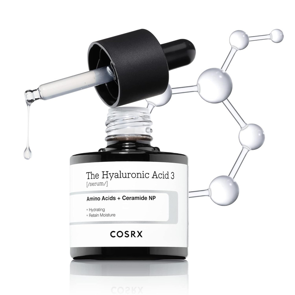 Pure Sodium Hyaluronic Acid 3% Serum, Hydratying & Moisture Boosting for Fine Li