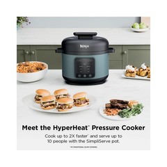 Ninja HyperHeat 8-in-1 6.5Qt Pressure Cooker PC200 Sage Leaf