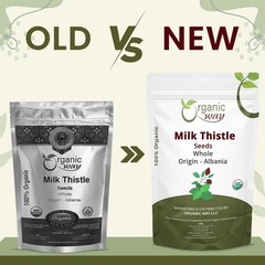 Organic Way Whole Milk Thistle Seeds – Organic, Kosher & USDA Certified