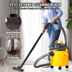 VEVOR Wet Dry Shop Vac Vacuum 5 Gallon 6 Peak HP Cleaner 2in1 Portable Blower