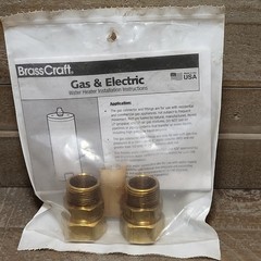 BrassCraft Gas & Electric Water Heater Fittings Kit w/ Installation Instructions