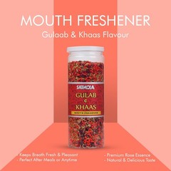 Satmola Gulab E Khas Rose Mukhwas 600g Pack of 3 After Meal Freshener