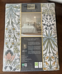 William MORRIS & CO. King Duvet Set Hyacinth Meadow 100% Cotton New