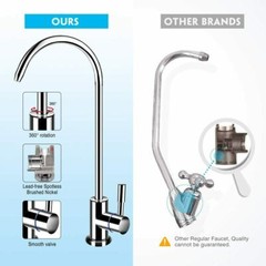 6 Stage 100GPD Alkaline RO Reverse Osmosis Drinking Water Filter System Purifier