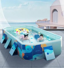 For Kids & Adults Foldable Summer Swimming Pool Garden Outdoor Non-Inflatable