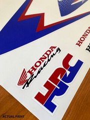 2014 Honda TRX450R Decal Graphic Sticker OEM kit Plastic Kit Emblem Red blue 450