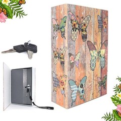 9.5″ x 6.3″ x 2.3″ & 1.4 pounds Book Safe with Key Lock, hidden safe,Metal Bu…