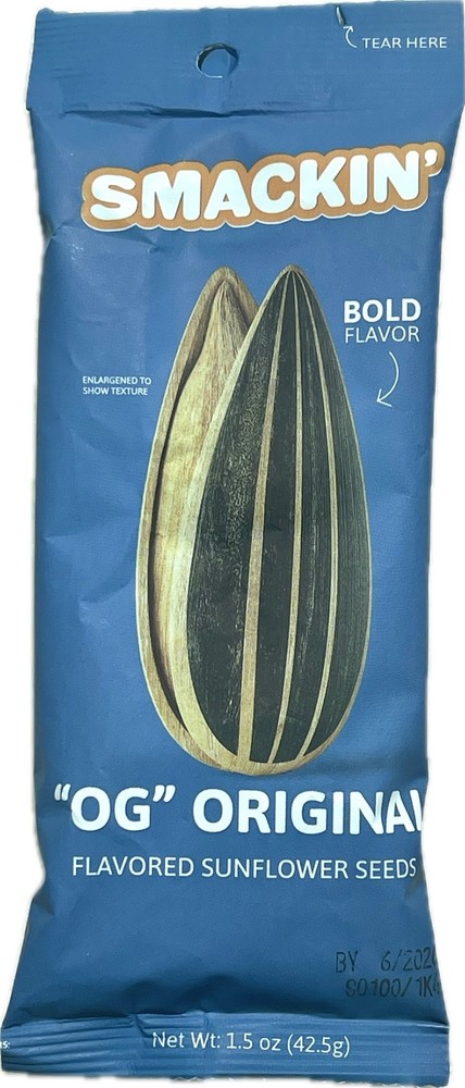 Smackin’ Sunflower Seeds 1.5oz Bags – Choose Your Flavors!