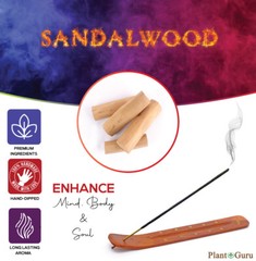 SANDALWOOD Incense Sticks 11″ Bulk Pack Wholesale Hand Dipped Lot