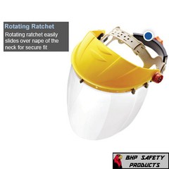 Full Face Safety Shield Tool Mask Clear Glasses Painting Eye Protection Grinding