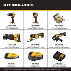 DEWALT DCK650D1P1 20V Max Cordless 6-tool Combo Kit