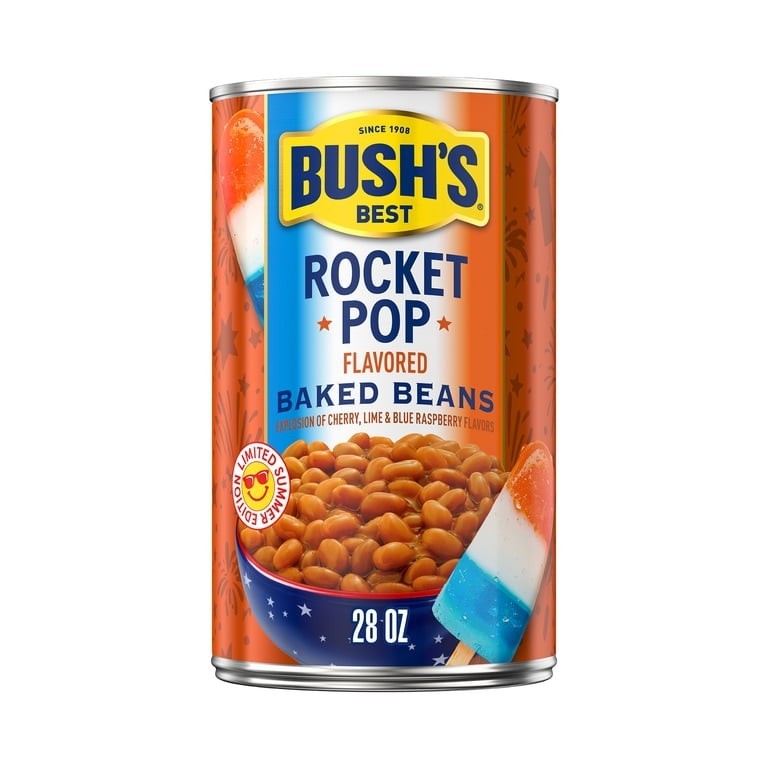 Bush’s Baked Beans Rocket Pop Flavored, Limited Edition, 28 oz