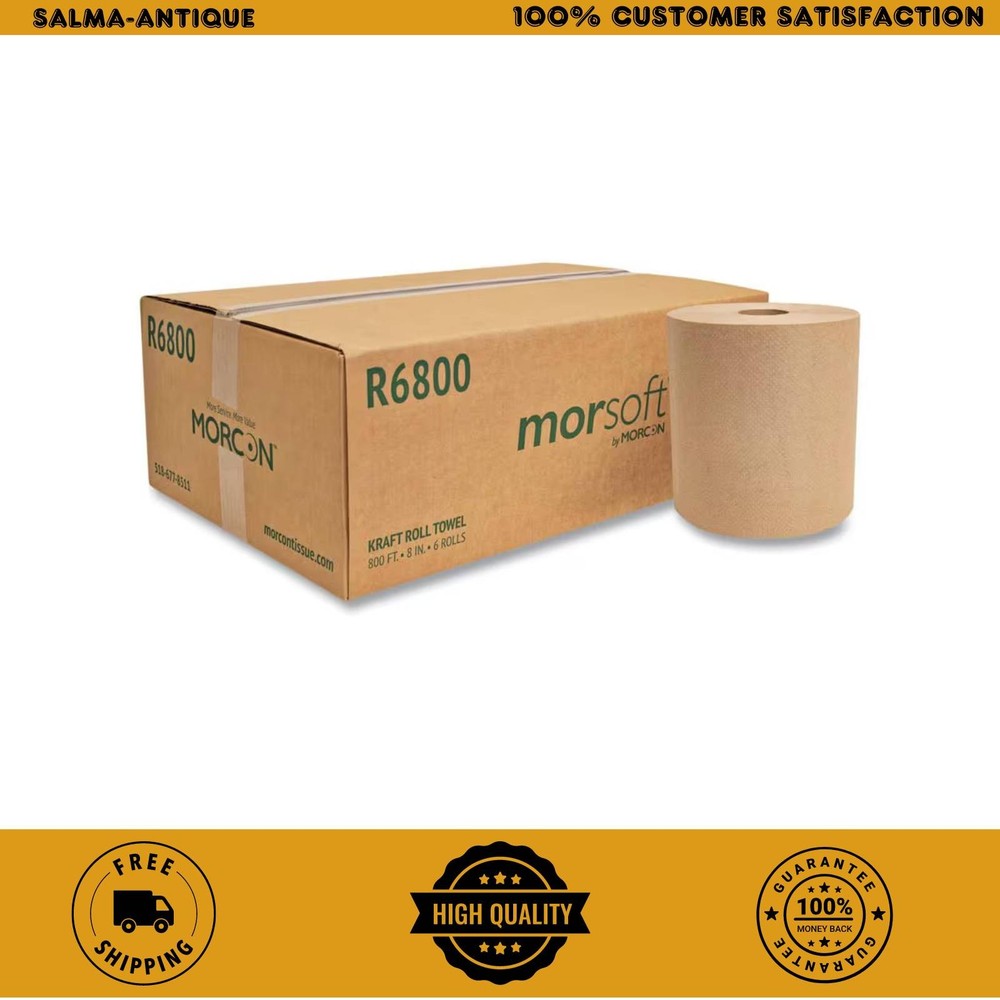 8 In. X 800 Ft. Brown Universal Roll Towels (6-Rolls/Carton)