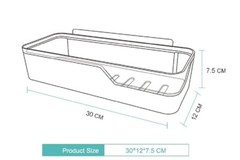 Triangular Corner Shower Caddy – Bath Storage Organizer Shelf, Bathroom Holder