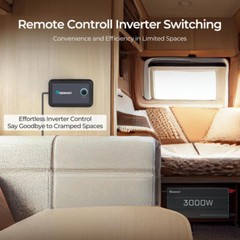 Renogy 3000W Pure Sine Wave Inverter 12V DC to 120V AC Converter Remote Control