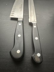 x2 Wusthof Classic 4149 8″ Bread / 4183 17cm Chef Knife Germany