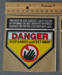 DANGER Lawn Mower Blade Danger Keep Hands And Feet Away Mower Deck Safety Decal