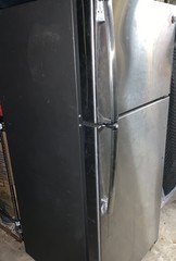 64 3/4″ GE GTS16GSHJRSS, 15.5-Cu. Ft. Top-Freezer Refrigerator Silver