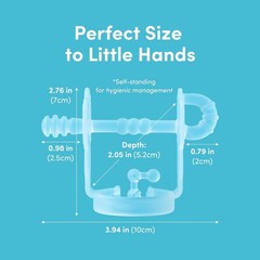 Baby Wrist Teething Mitten for 3-12 Months – Anti-Drop Hand Teether Adjustable