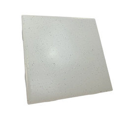 Freckled 4.25 in Ceramic Tile Specs Dots Subway Square Vintage Off White Matte
