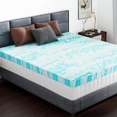 Memory Foam Mattress Topper Sleeper Sofa Thick Gel Infused Bed Toppers 2″ 3″