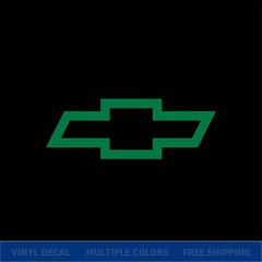 Chevy Bowtie Logo Vinyl Decal Sticker | Chevrolet Truck Car Window Graphic