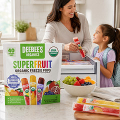 3-Pack Deebee’s Organic Superfruit Freezie Pops Variety, 1.35 fl oz, 40-count