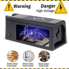 Upgraded Electronic Mouse Trap Control Kill Big Rat Pest Electric Rodent Zapper