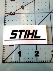 STIHL CUSTOM CHAINSAW CLUTCH COVER LETTERING STICKER DECAL TO AFTERMARKET BLANKS