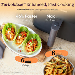 Cosori 9-In-1 Turboblaze Air Fryer 6 Qt, Premium Ceramic Coating, 90°–450°F, Pre