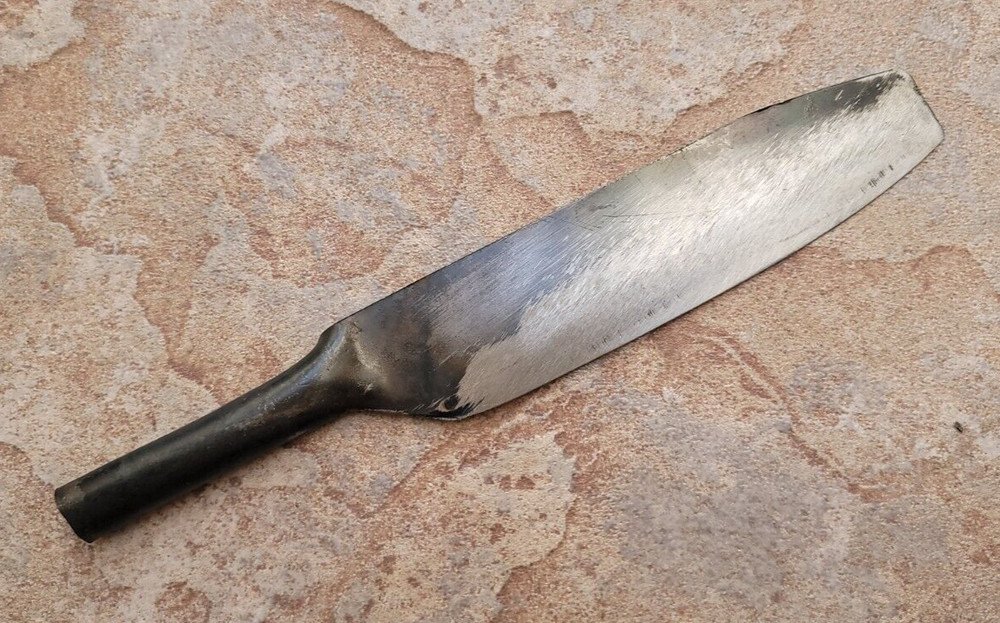 Crude – Asian Paring Chef Knife, One piece, 5 Inch, Carbon Steel, Handmade Blunt