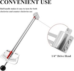 1/4-Inch Drive Beam Torque Wrench – 0-80 Inch/Pounds and 0-9 Newton/Meter Torque