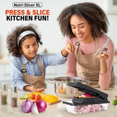 Nutrislicer XL All in 1 Mandoline Slicer and Vegetable Chopper with Container