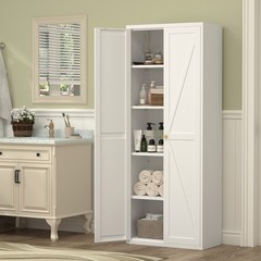 71″ Tall Metal Kitchen Pantry Storage Cabinets with Doors and Shelves, Cupboard