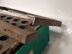 Custom hot block with 2-prong plug, 19.5 x 13 x 5 inches, loose frame as shown