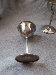 Vtg SilverCraft Goblets Silver Plated EPNS Electroplated Nickel Silver Set Of 5