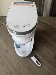 AQUATRU Carafe Countertop Alkaline Reverse Osmosis Water Purifier Used