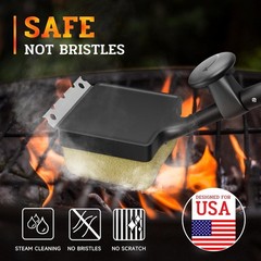 Grill Brush and Scraper, Bristle Free Steam Cleaning Safe for All Grill Types…